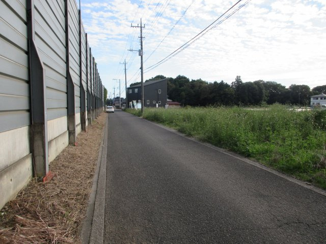 川越市下松原　建築条件なし売地　「新河岸駅」2.9ｋｍ　　【福原小学区】の前面道路含む現地写真