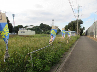 【外観】 | 川越市下松原　建築条件なし売地　「新河岸駅」2.9ｋｍ　　【福原小学区】