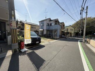 【前面道路含む現地写真】 | 宇治市木幡南山　売土地　建築条件無し