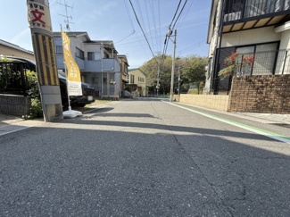 【前面道路含む現地写真】 | 宇治市木幡南山　売土地　建築条件無し