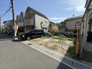 【前面道路含む現地写真】 | 宇治市木幡南山　売土地　建築条件無し