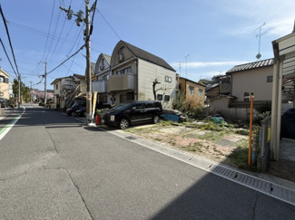 【前面道路含む現地写真】 | 宇治市木幡南山　売土地　建築条件無し