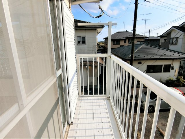 富士ハイツのバルコニー