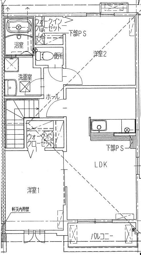 ベルソーレⅡ（家賃半額補助対象）の間取り|2LDKの広々とした間取りです。