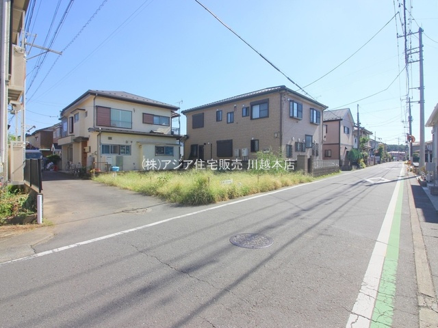 川越市藤間　売地の前面道路含む現地写真|北西側約5.0ｍ公道・北東側約4.0m私道
