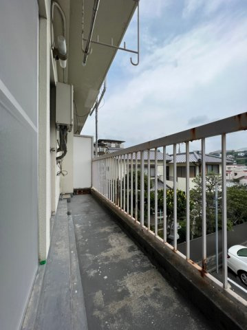福田マンションのバルコニー