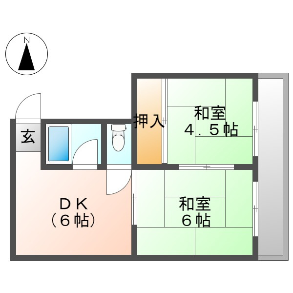 コーポ藤本の間取り