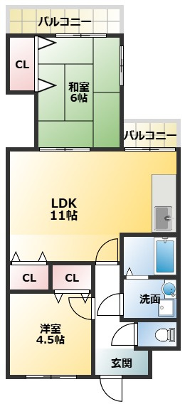 リバーサイド仁和寺の間取り