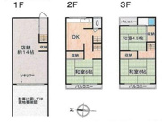 山科区川田菱尾田　中古店舗付き住宅の画像