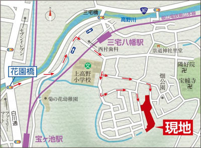 【地図】 | 上高野畑町　分譲地【全20区画】