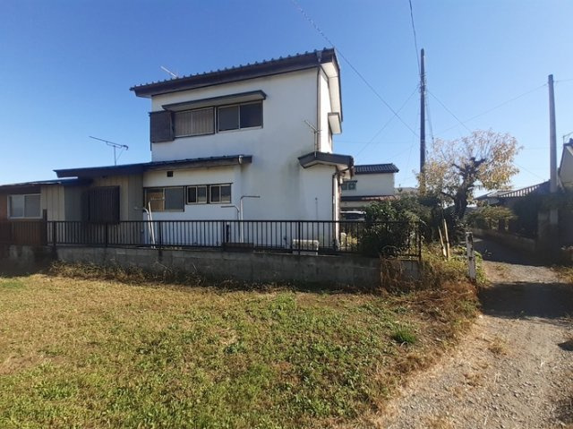 藤岡市下大塚　土地の前面道路含む現地写真