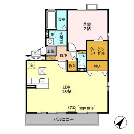 【間取り】 | カーサみつわ台K