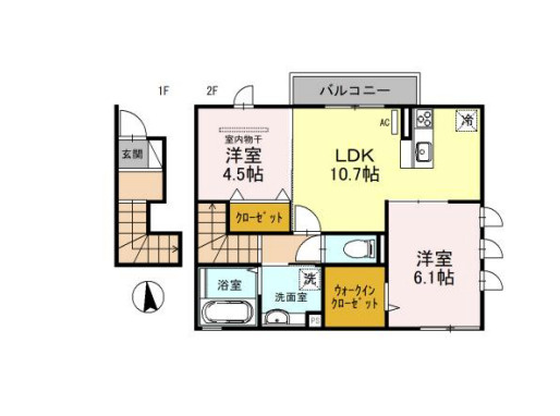 ハーク　セゾンの間取り