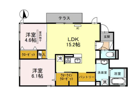 ハーク　セゾンの間取り