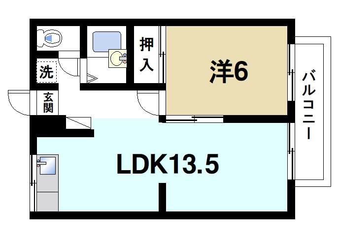エステートピアタツノⅠの間取り|風通しが良くゆったりくつろげるお部屋があります