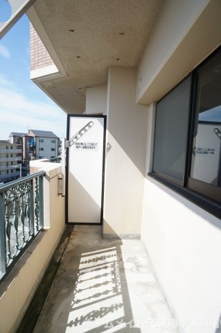 熊本市北区大窪４丁目の賃貸マンションのバルコニー