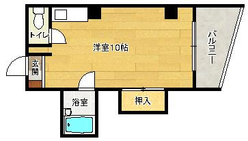 【間取り】 | コーポ福島Ⅱ