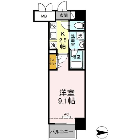 アヴァンセ武蔵小杉の間取り|オートロック・ＡＬＳＯＫホームセキュリティ完備♪