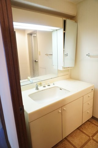 パークヒルズくすのき坂第5号棟の独立洗面台