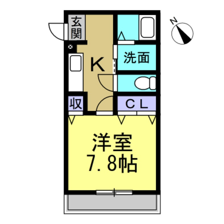 CASABIANCA Ⅱの間取り