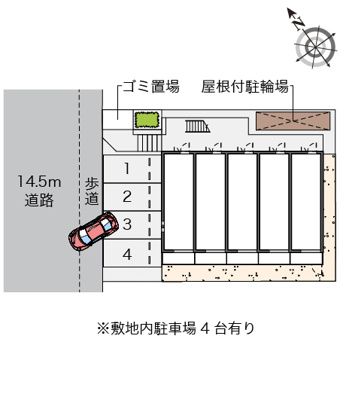 【駐車場】 | クレイノベルウッドⅡ　広川