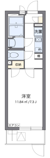 【間取り】 | クレイノベルウッドⅡ　広川