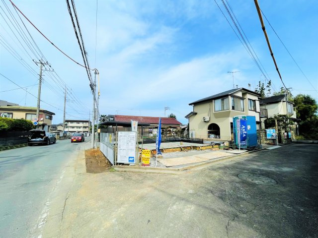 川越市的場3期　新築戸建の前面道路含む現地写真|現地（2022年10月）撮影