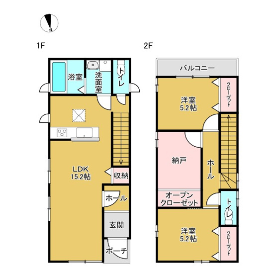 【間取り】 | 鳥取市青葉町3丁目未入居戸建