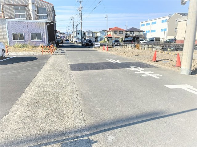 現地販売会実施中　売新築戸建　静岡市駿河区西脇の前面道路含む現地写真|前面道路含む現地写真です