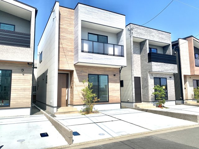 現地販売会実施中　売新築戸建　静岡市駿河区西脇の外観|中島小学校まで約475ｍ　中島中学校まで約1530ｍ