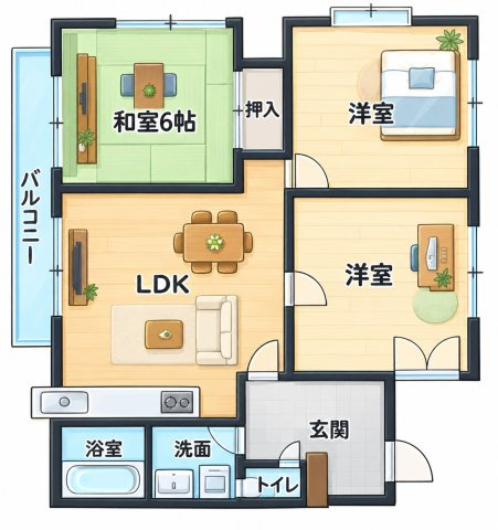 【間取り】 | ハイツ島田