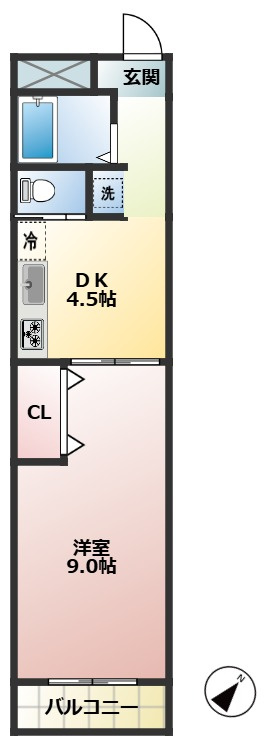 第一富来ハイツの間取り