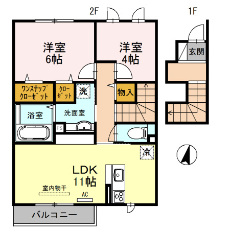 プレミール東本町の間取り