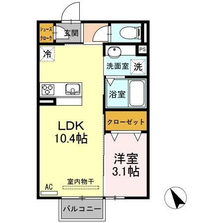 【間取り】 | Ｓｏｌｉｓ　A