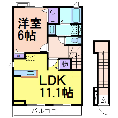 プレミール晃望台の間取り|人気の１ＬＤＫ