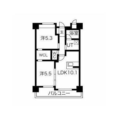 菊池郡菊陽町大字津久礼の賃貸マンションの間取り