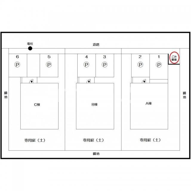 千種町戸建貸家の区画図