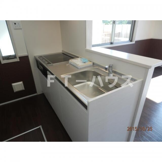 千種町戸建貸家のキッチン|写真はＣ棟になります