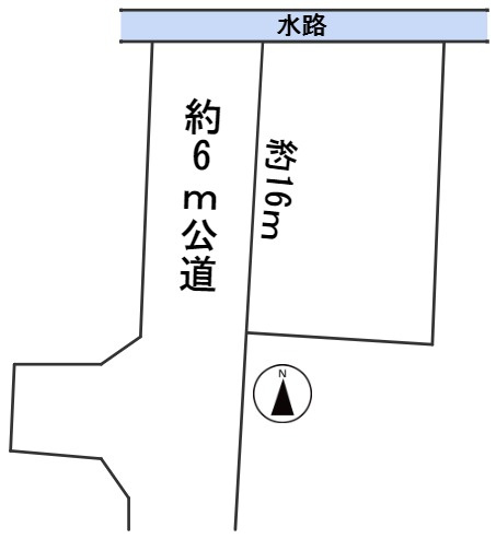 ５９６９０　岐阜市溝口上土地の区画図