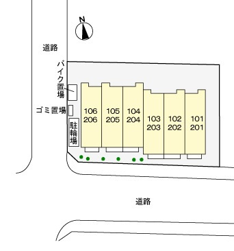 レ・スリジエールの区画図