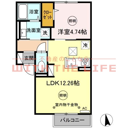 Fontaine和賀【キャッシュバック対象物件】の間取り