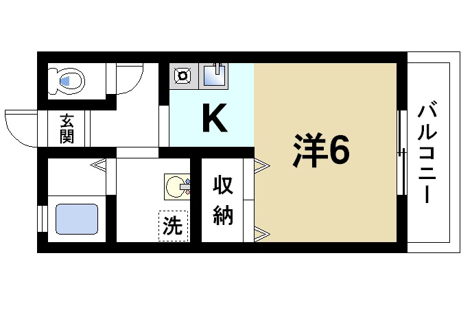 エストクールの間取り|一人暮らしの方にオススメです