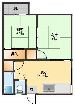 セキスイアパートの間取り