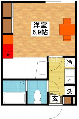 レオパレスマンダリン　Ｍ＆Ｔの間取り