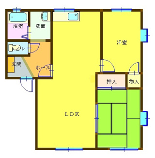 【間取り】 | ヴィラ・エトワールＡ