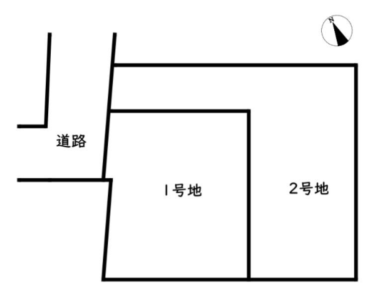 姫路市南車崎1丁目／2区画の区画図