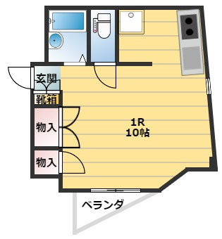 ハイツ愛宕町の間取り