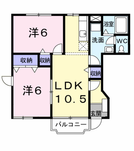 【間取り】 | ブライズベールⅠ