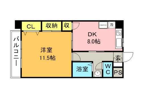 リバーサイド東櫛原【キャッシュバック対象物件】の間取り