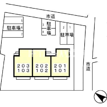 ルミエール津田沼の区画図